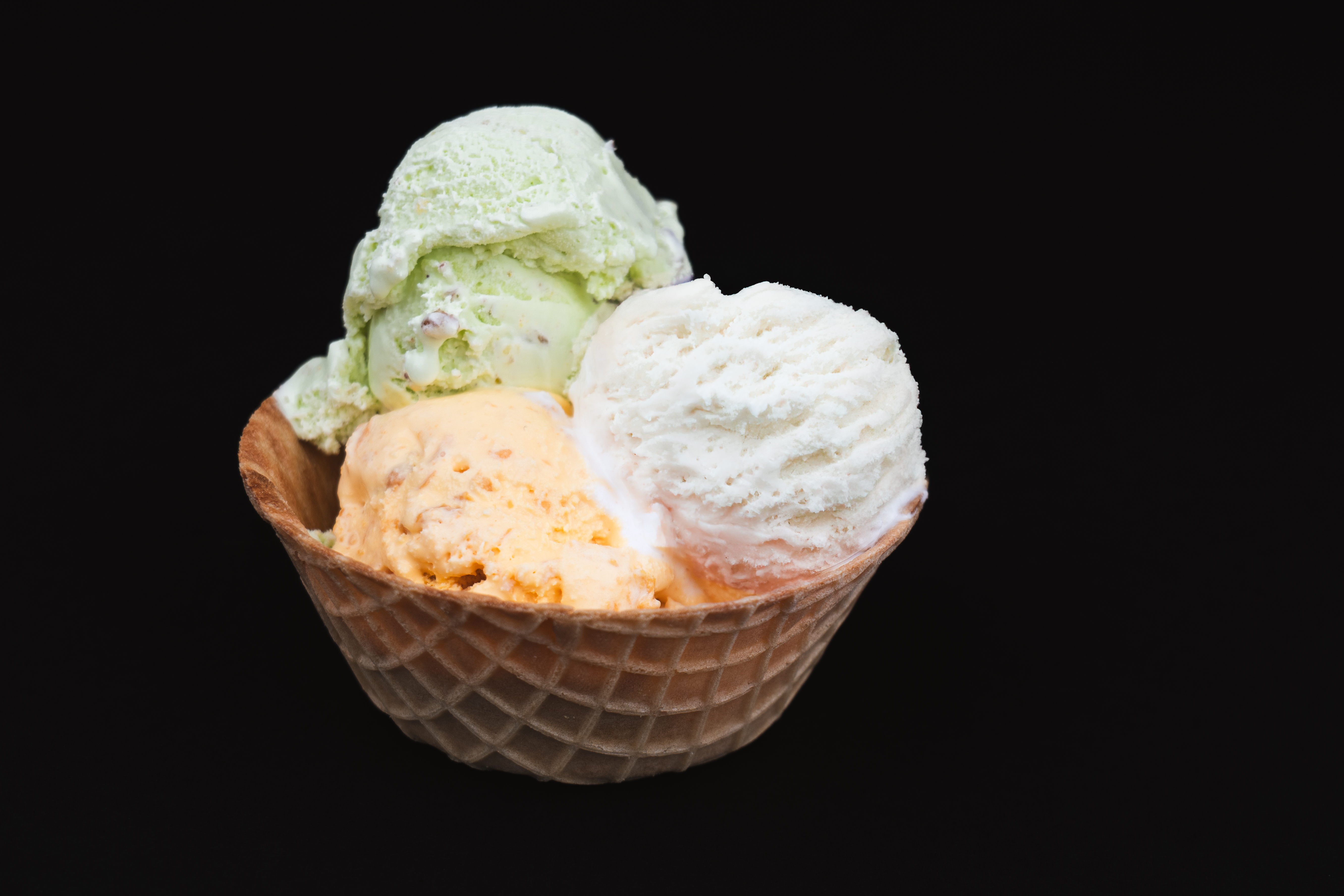 Waffle Basket (Triple Scoop)